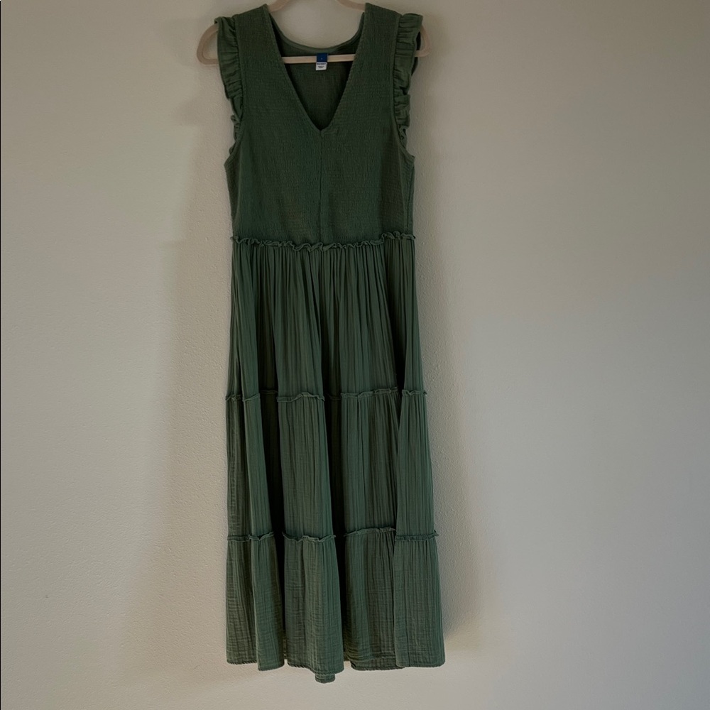 Old Navy Green Midi Dress